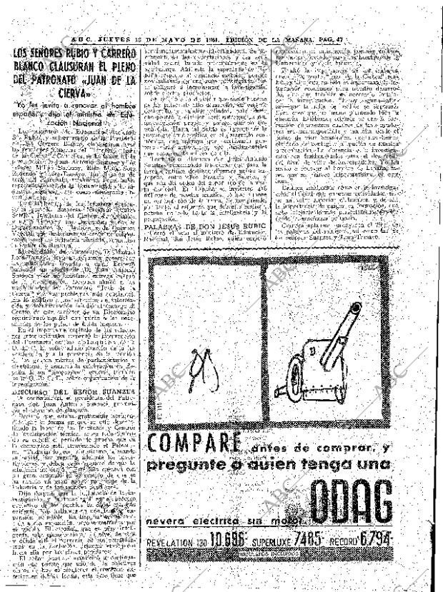 ABC MADRID 18-05-1961 página 47