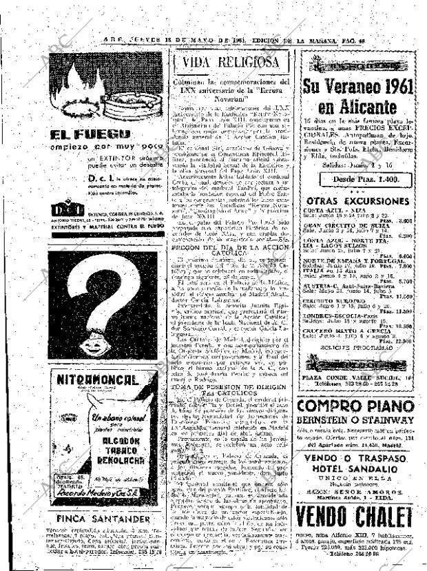 ABC MADRID 18-05-1961 página 48