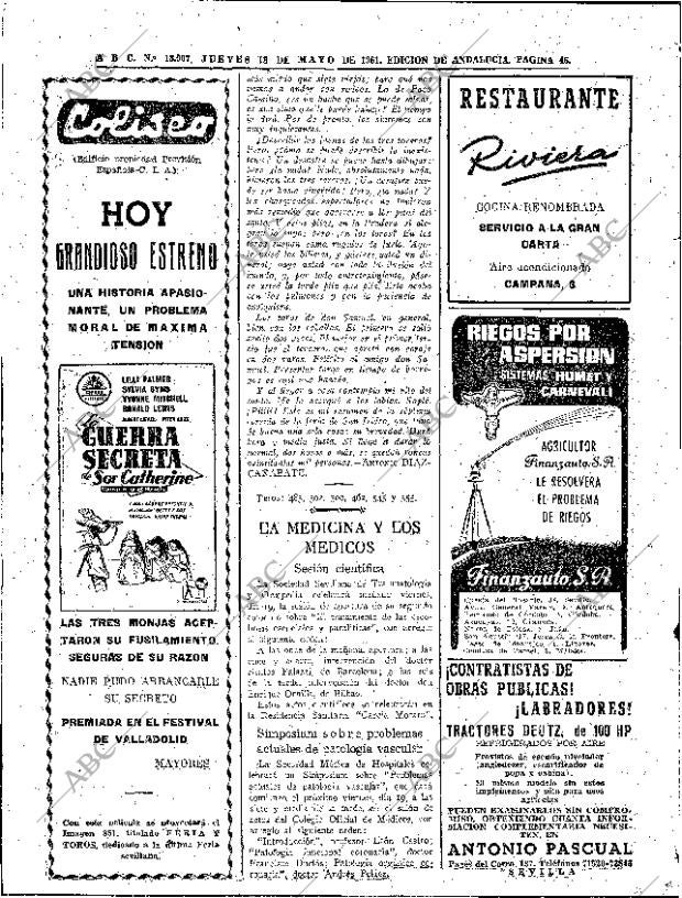 ABC SEVILLA 18-05-1961 página 46