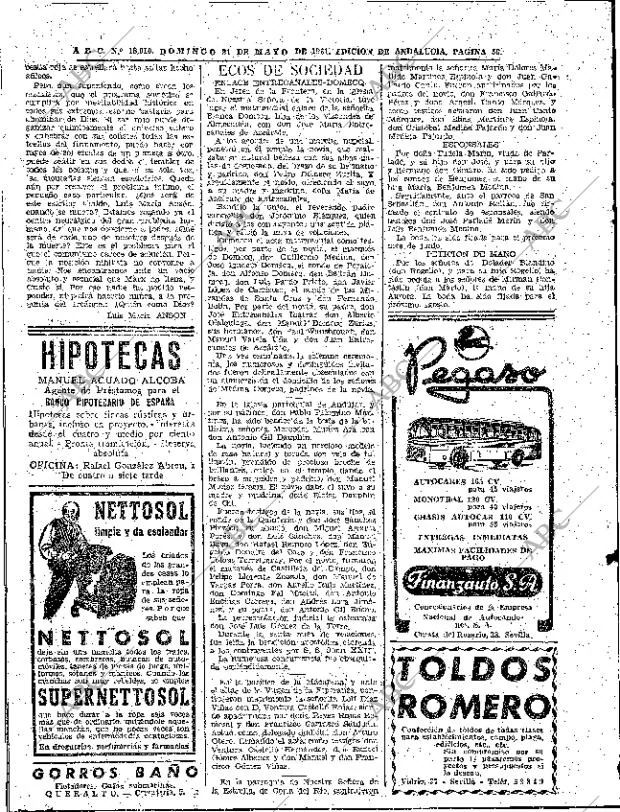 ABC SEVILLA 21-05-1961 página 56