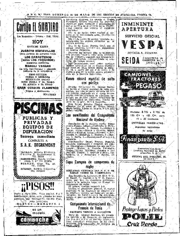 ABC SEVILLA 21-05-1961 página 76