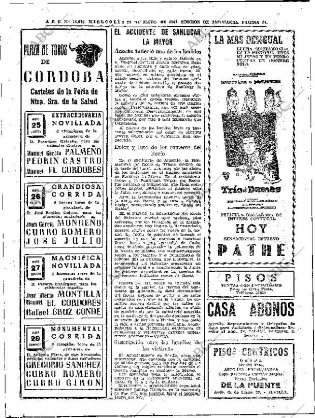 ABC SEVILLA 24-05-1961 página 18