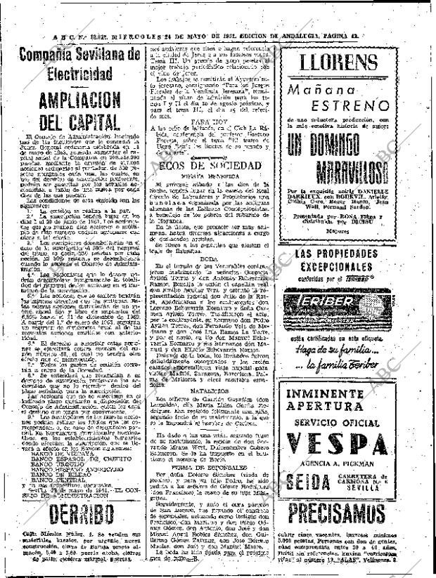 ABC SEVILLA 24-05-1961 página 26