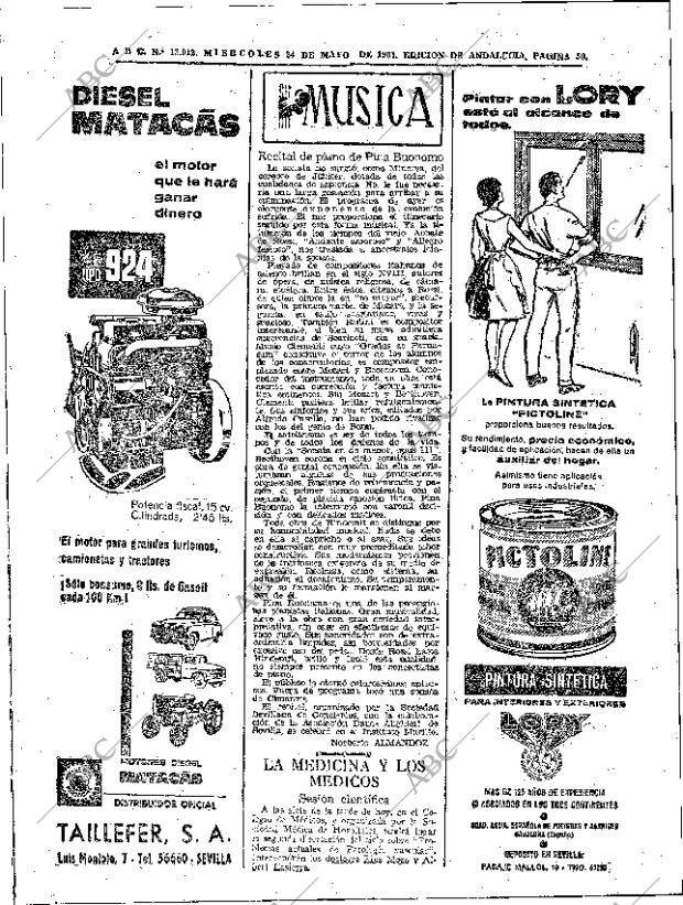 ABC SEVILLA 24-05-1961 página 34