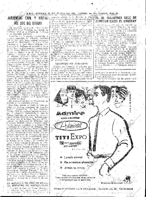 ABC MADRID 25-05-1961 página 43