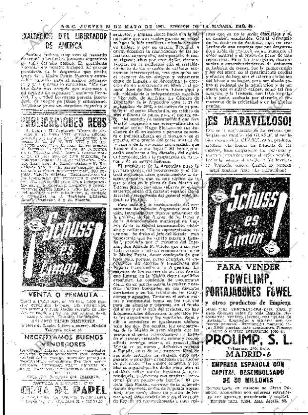 ABC MADRID 25-05-1961 página 48