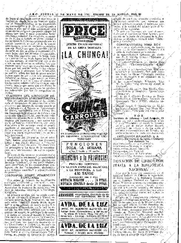 ABC MADRID 25-05-1961 página 53