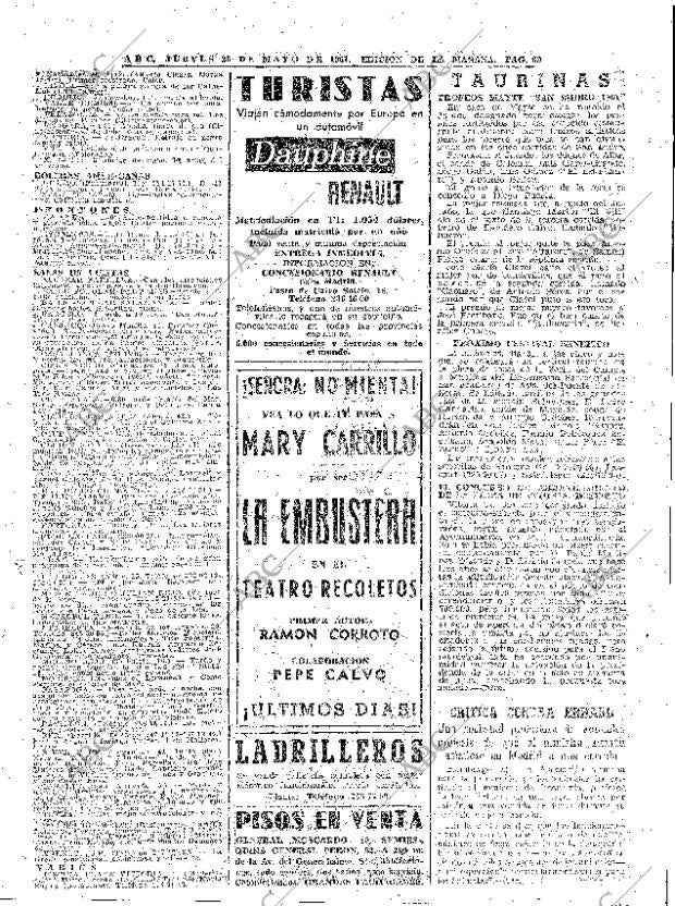 ABC MADRID 25-05-1961 página 69