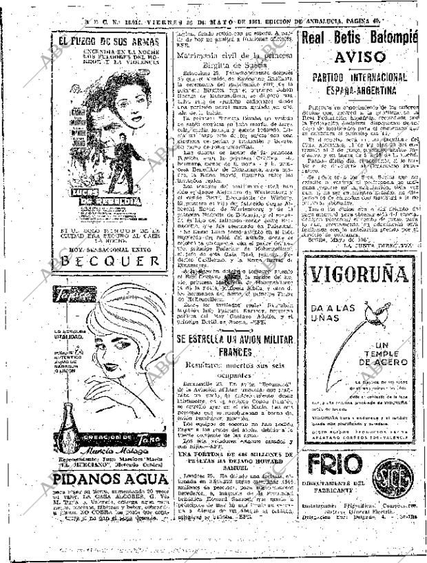 ABC SEVILLA 26-05-1961 página 34