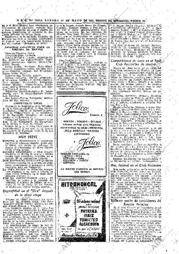 ABC SEVILLA 27-05-1961 página 40