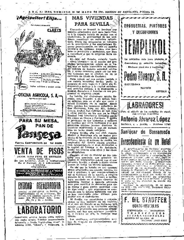 ABC SEVILLA 28-05-1961 página 50