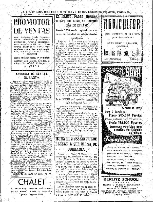 ABC SEVILLA 28-05-1961 página 58