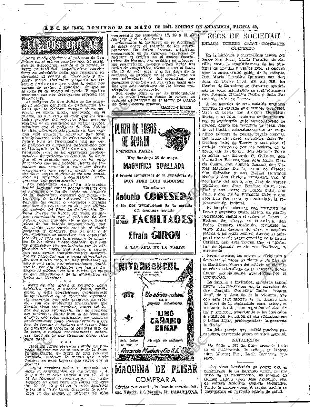 ABC SEVILLA 28-05-1961 página 60