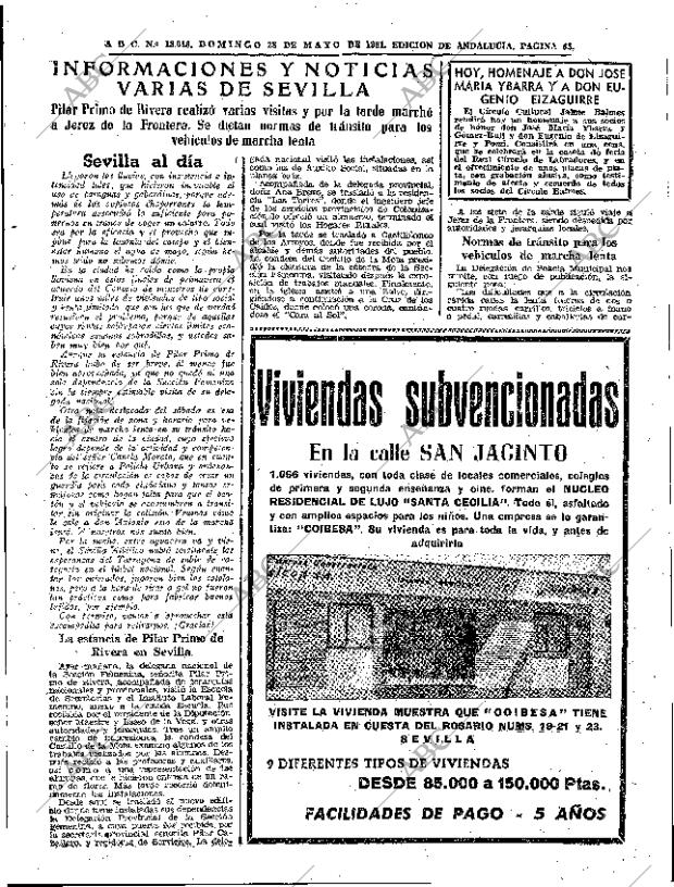 ABC SEVILLA 28-05-1961 página 65