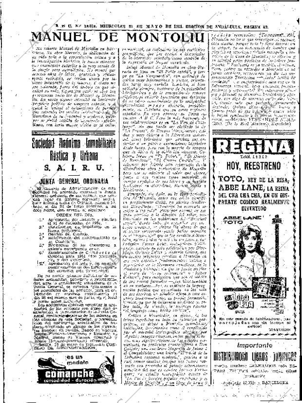 ABC SEVILLA 31-05-1961 página 42