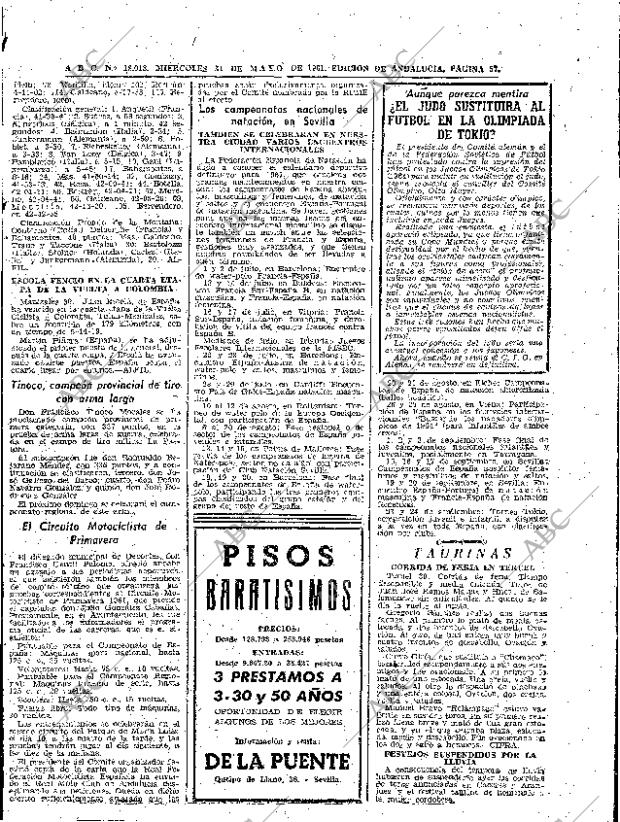 ABC SEVILLA 31-05-1961 página 57