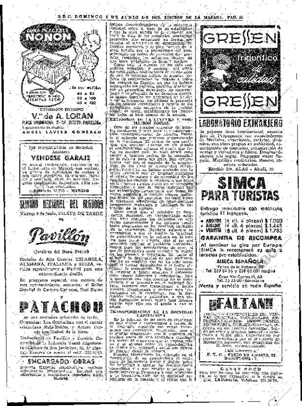ABC MADRID 04-06-1961 página 86