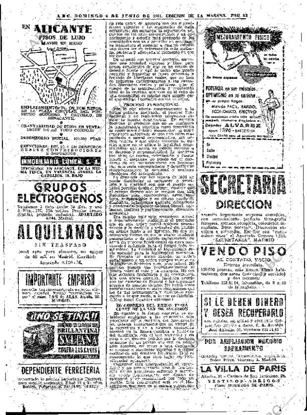 ABC MADRID 04-06-1961 página 88