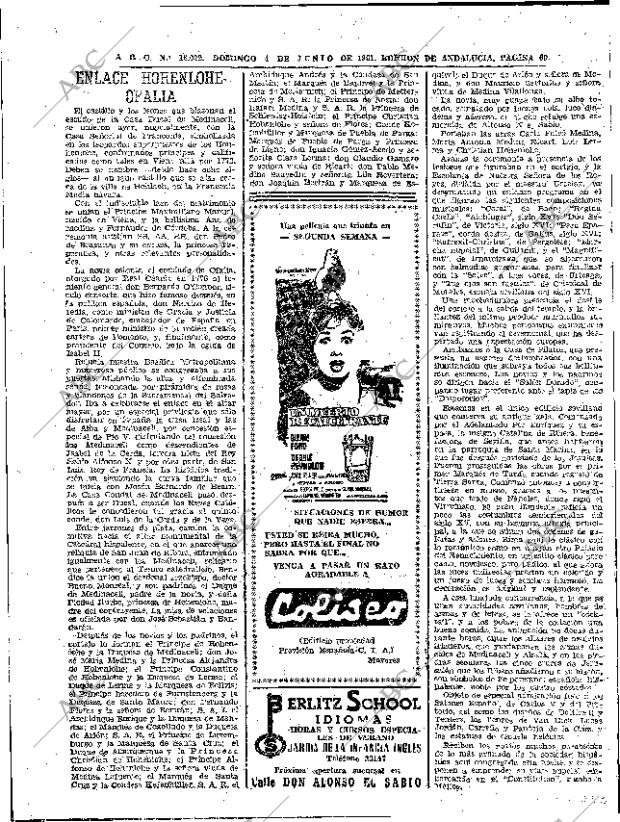 ABC SEVILLA 04-06-1961 página 60