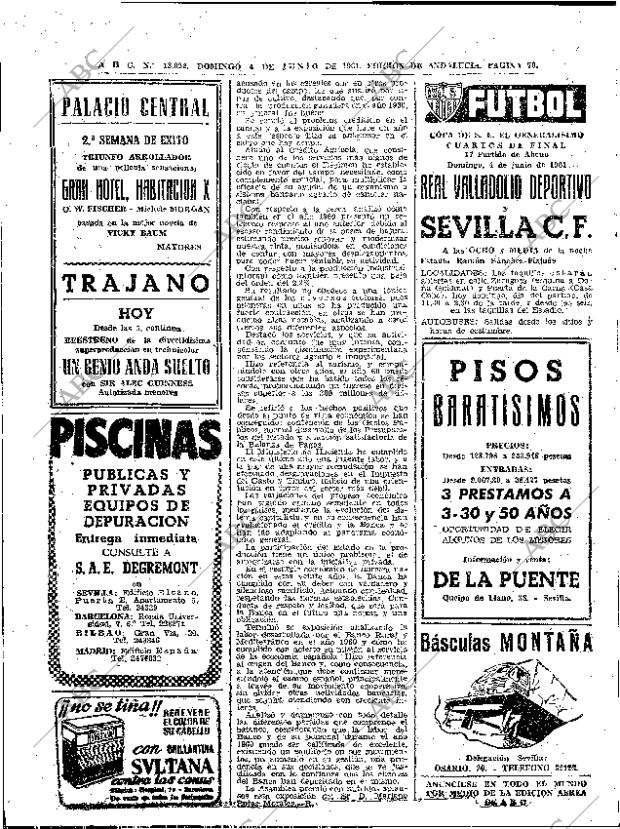 ABC SEVILLA 04-06-1961 página 70