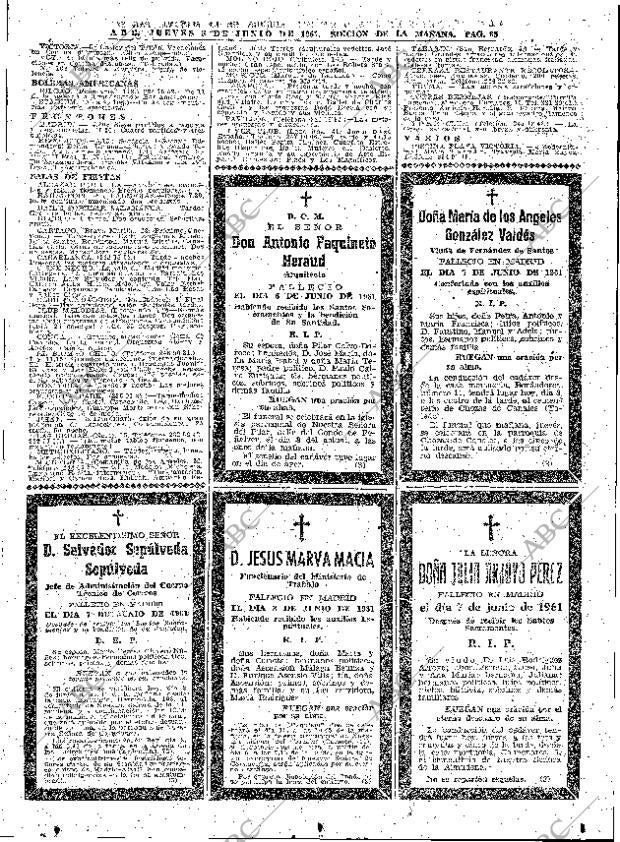 ABC MADRID 08-06-1961 página 85