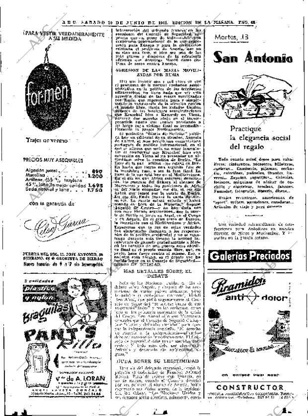 ABC MADRID 10-06-1961 página 48