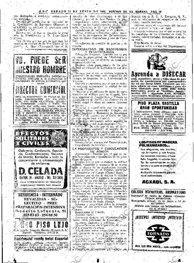 ABC MADRID 10-06-1961 página 58