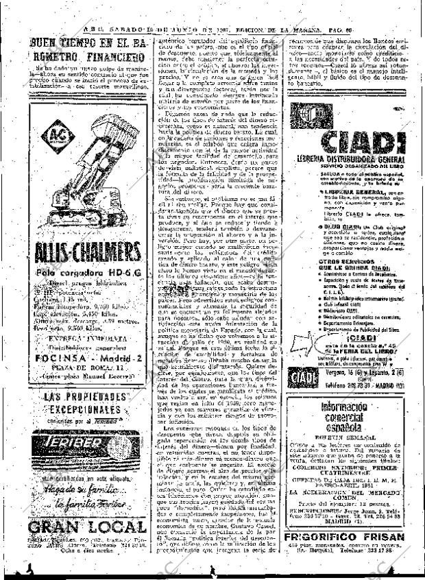 ABC MADRID 10-06-1961 página 60