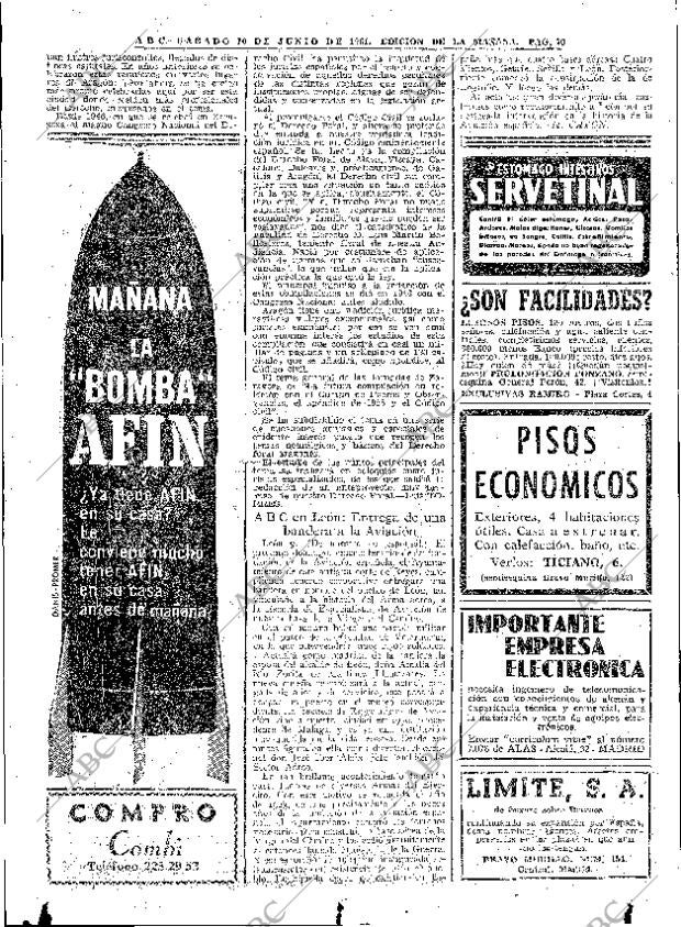 ABC MADRID 10-06-1961 página 70