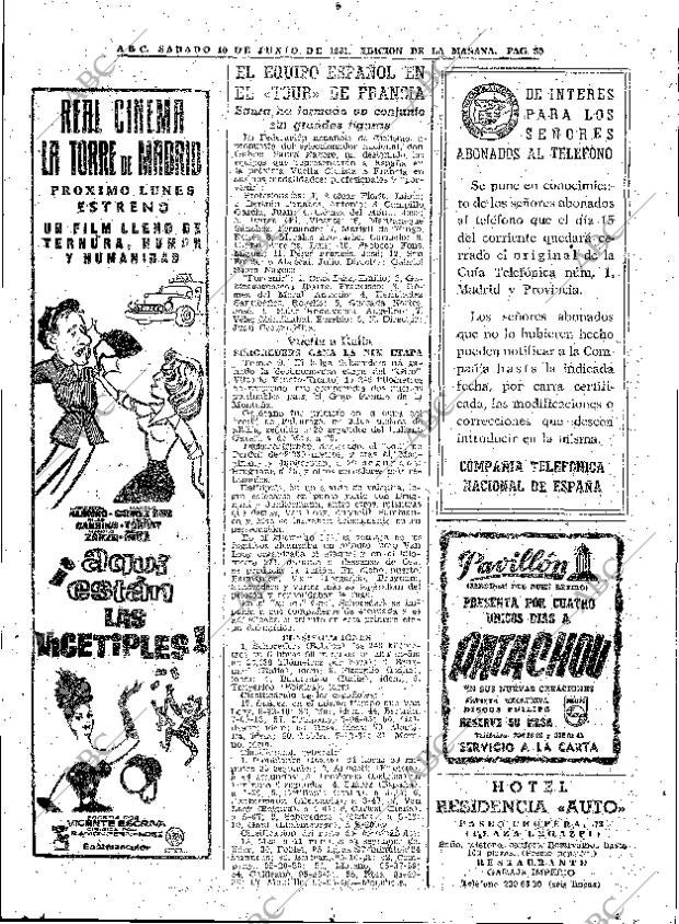 ABC MADRID 10-06-1961 página 80