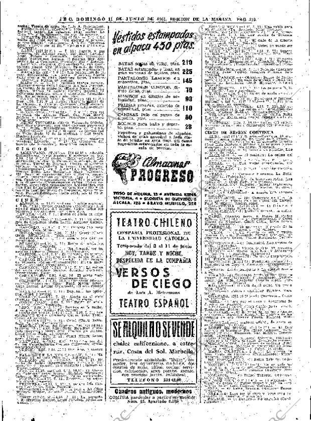ABC MADRID 11-06-1961 página 115
