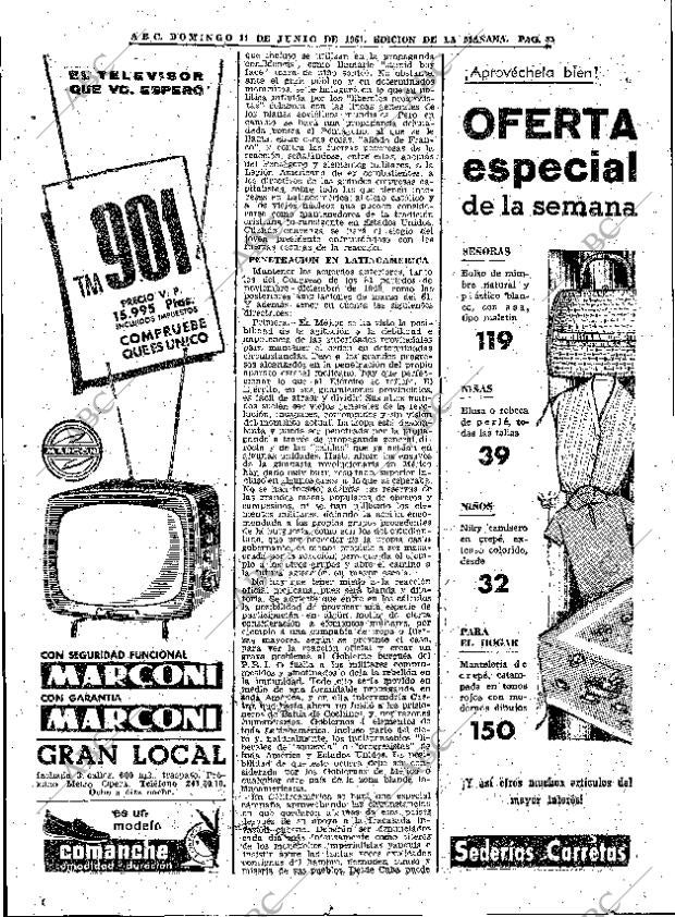 ABC MADRID 11-06-1961 página 88