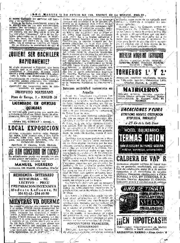 ABC MADRID 13-06-1961 página 50