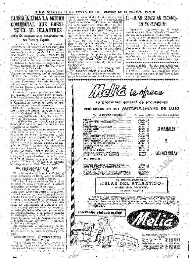 ABC MADRID 13-06-1961 página 55