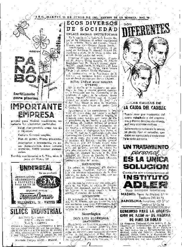 ABC MADRID 13-06-1961 página 78