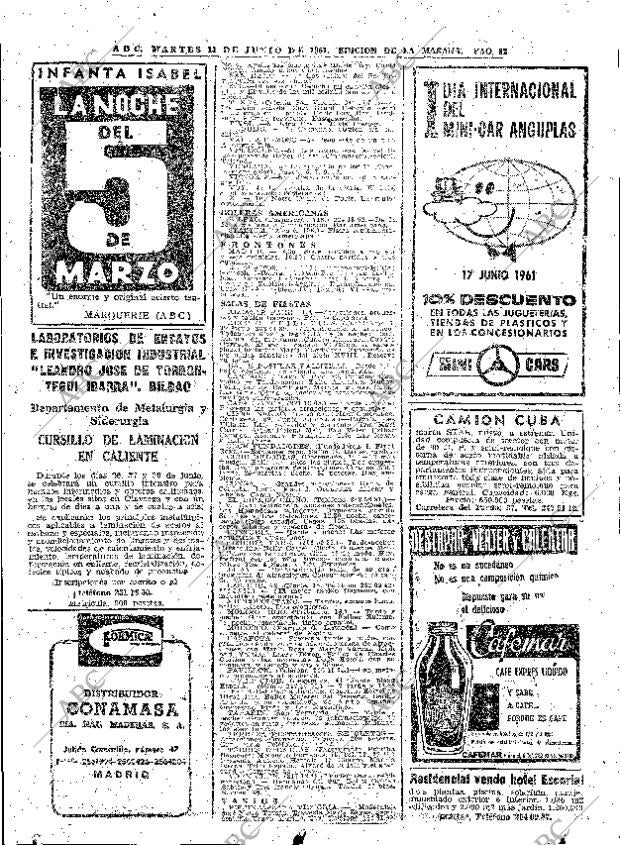 ABC MADRID 13-06-1961 página 82