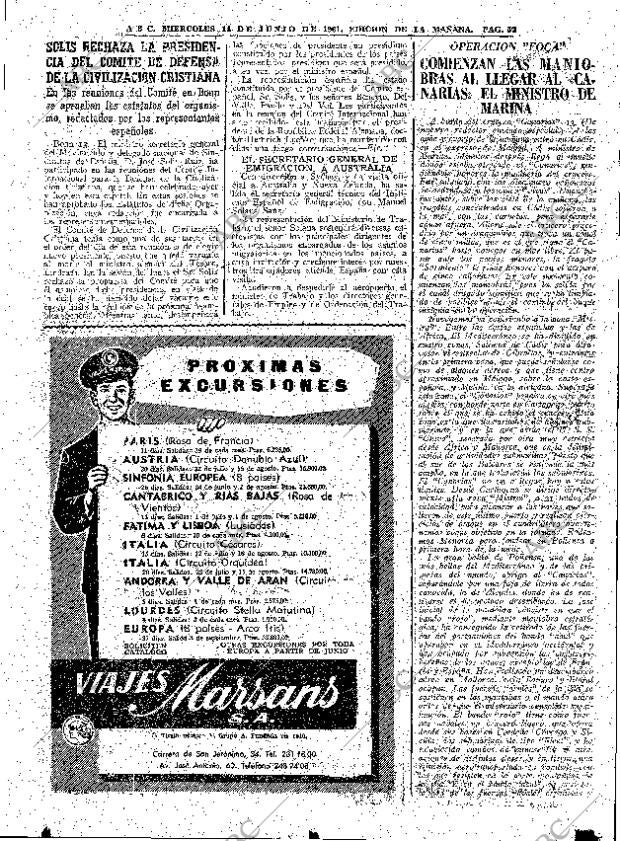 ABC MADRID 14-06-1961 página 57