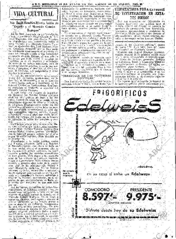ABC MADRID 14-06-1961 página 65