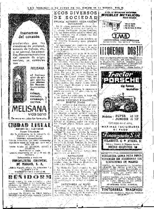 ABC MADRID 14-06-1961 página 68