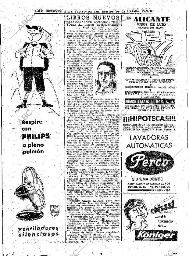 ABC MADRID 14-06-1961 página 74