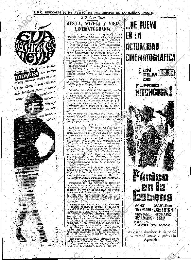 ABC MADRID 14-06-1961 página 80