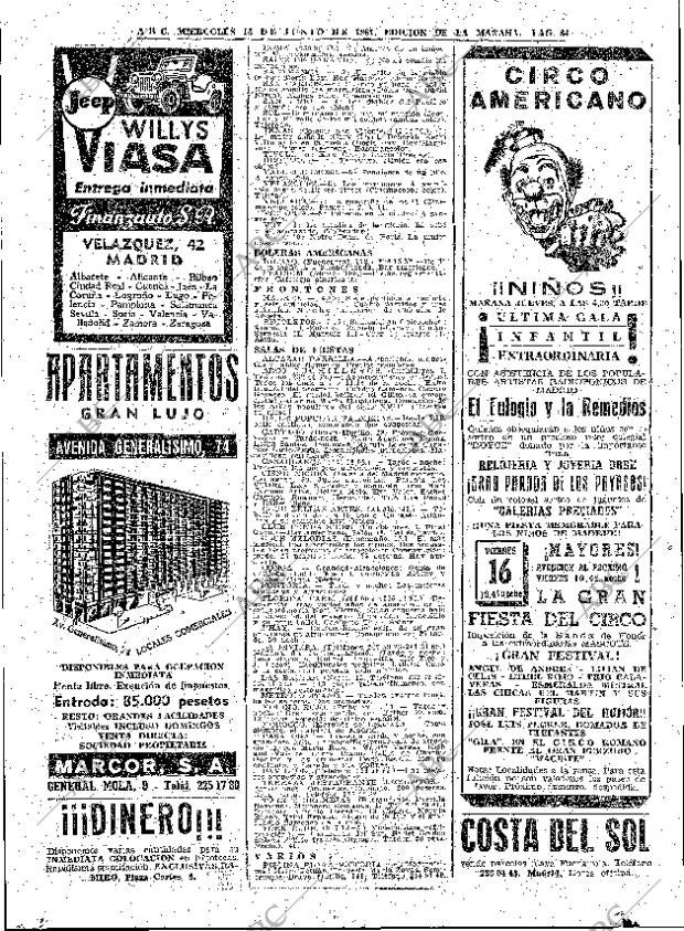 ABC MADRID 14-06-1961 página 84