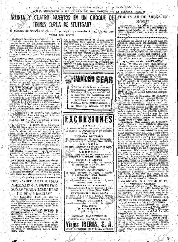 ABC MADRID 14-06-1961 página 85