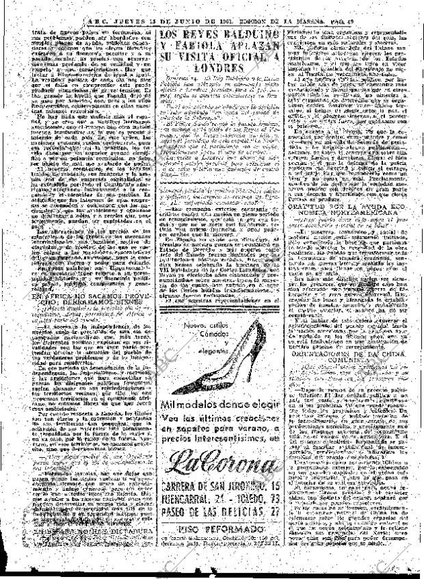 ABC MADRID 15-06-1961 página 49