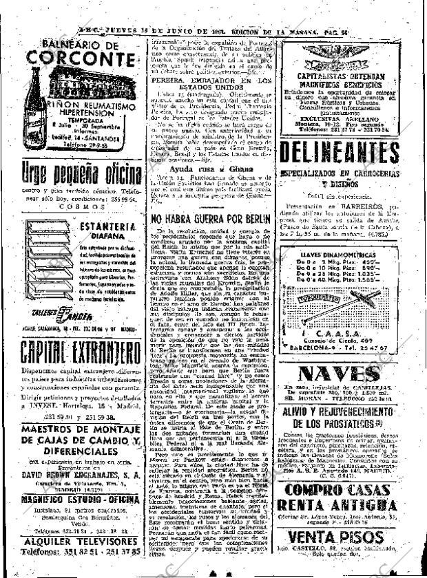 ABC MADRID 15-06-1961 página 54