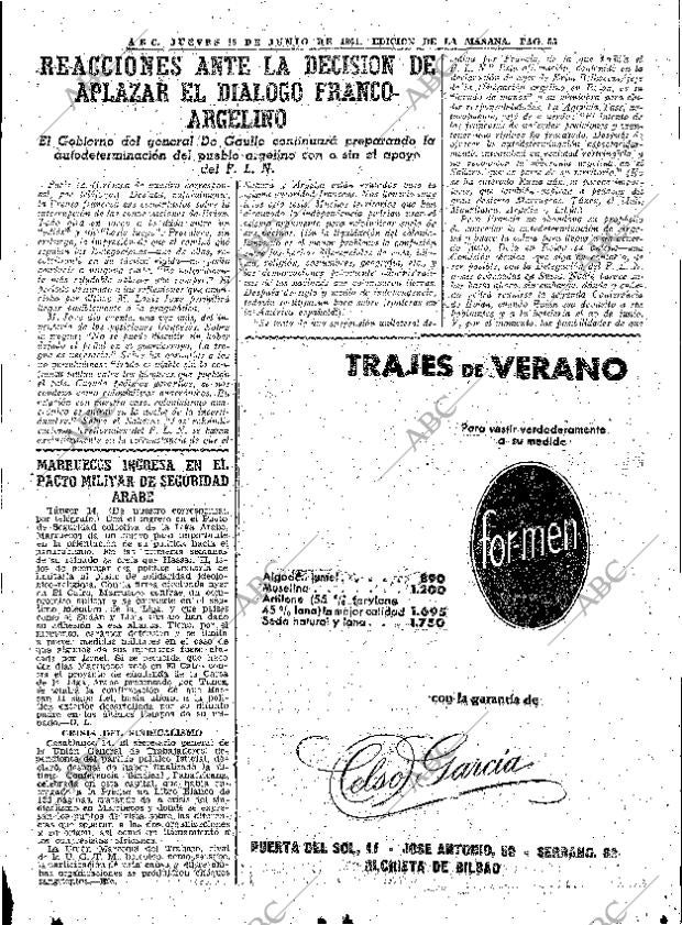 ABC MADRID 15-06-1961 página 55