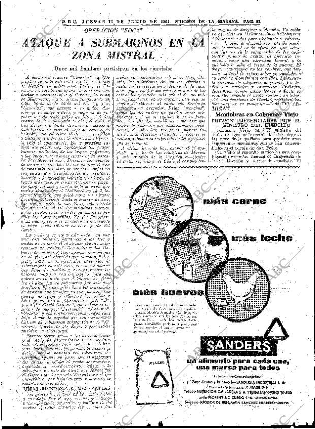 ABC MADRID 15-06-1961 página 61