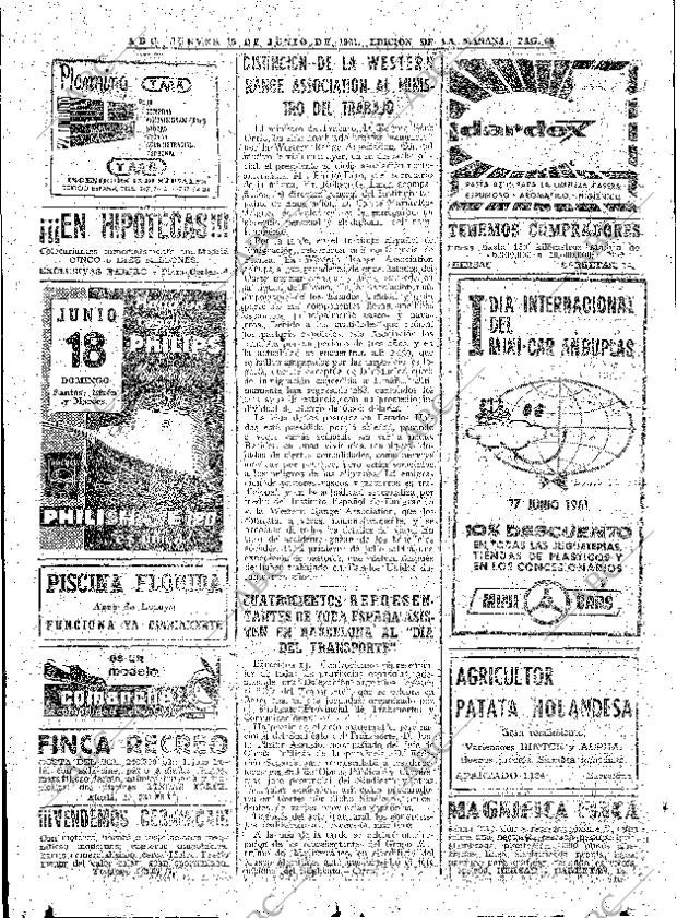 ABC MADRID 15-06-1961 página 68