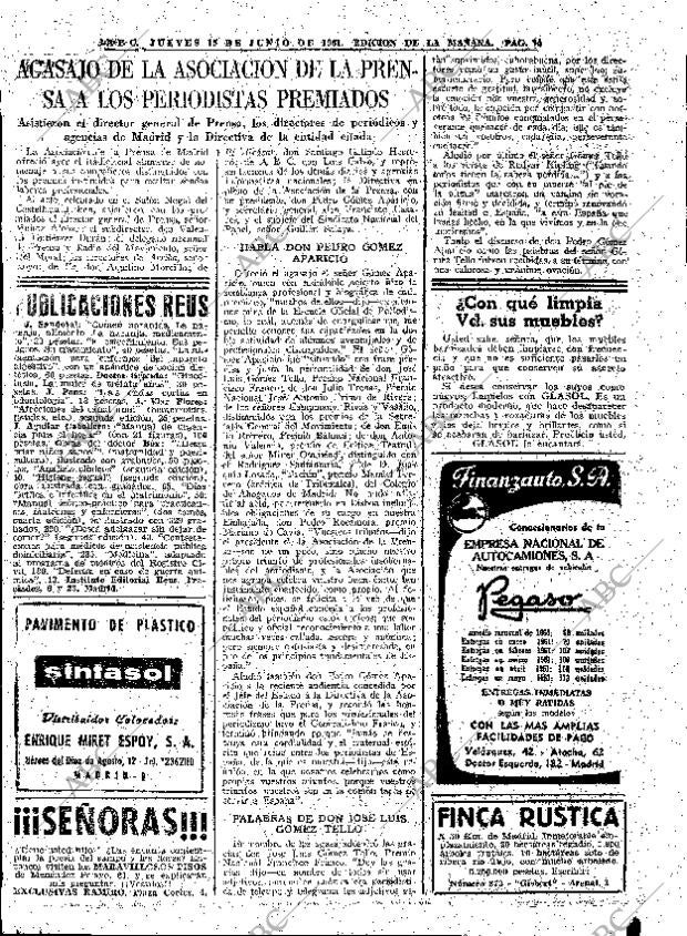 ABC MADRID 15-06-1961 página 74