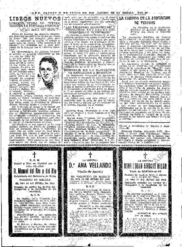 ABC MADRID 15-06-1961 página 86